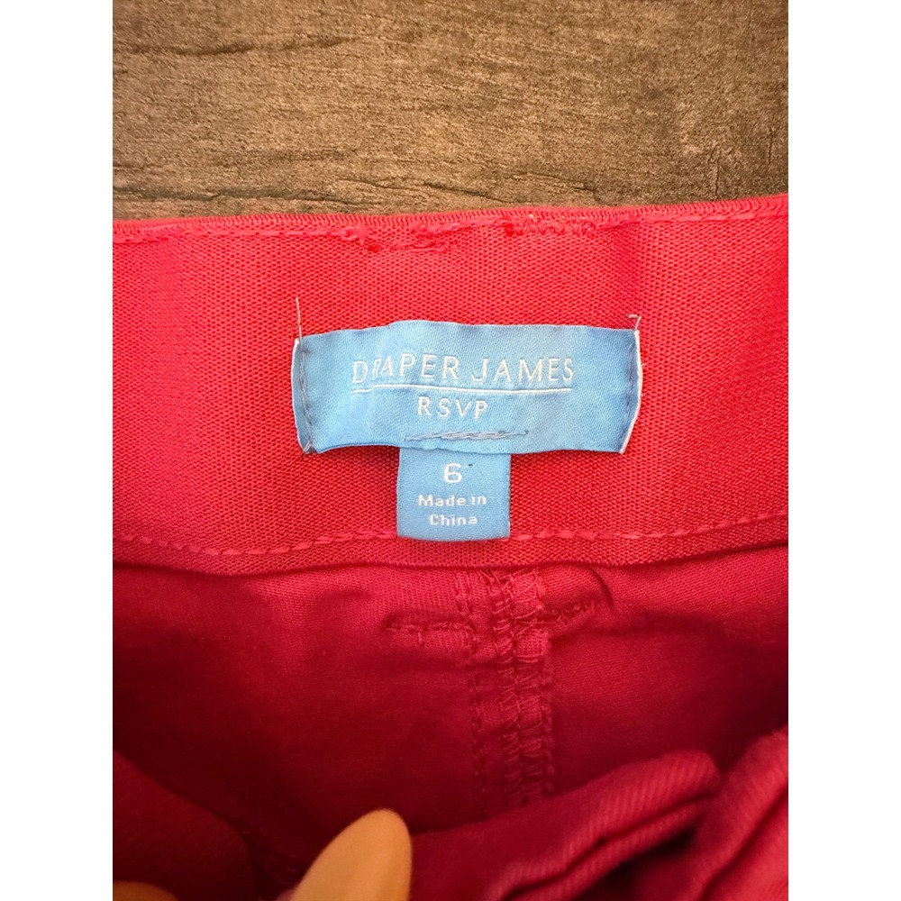 Draper James RSVP Hot Pink Skinny Pants High Rise Stretch Size 6 - Picture 3 of 8